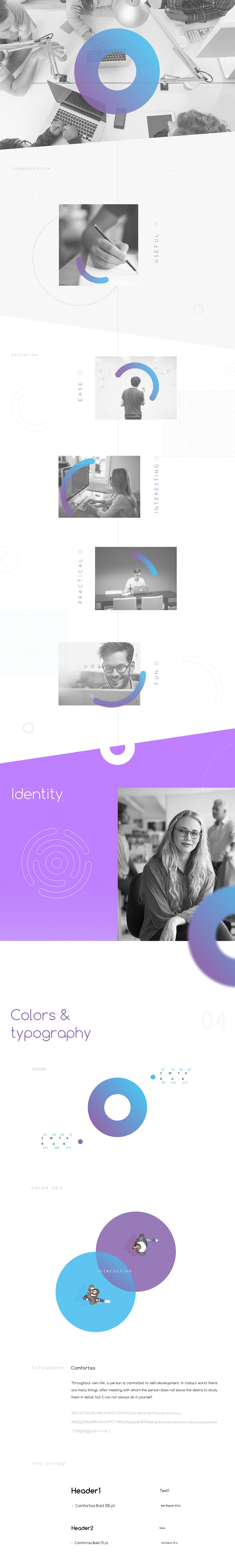 school Education clever gradient branding  Logotype inspiration Colorful identity identity visual identity