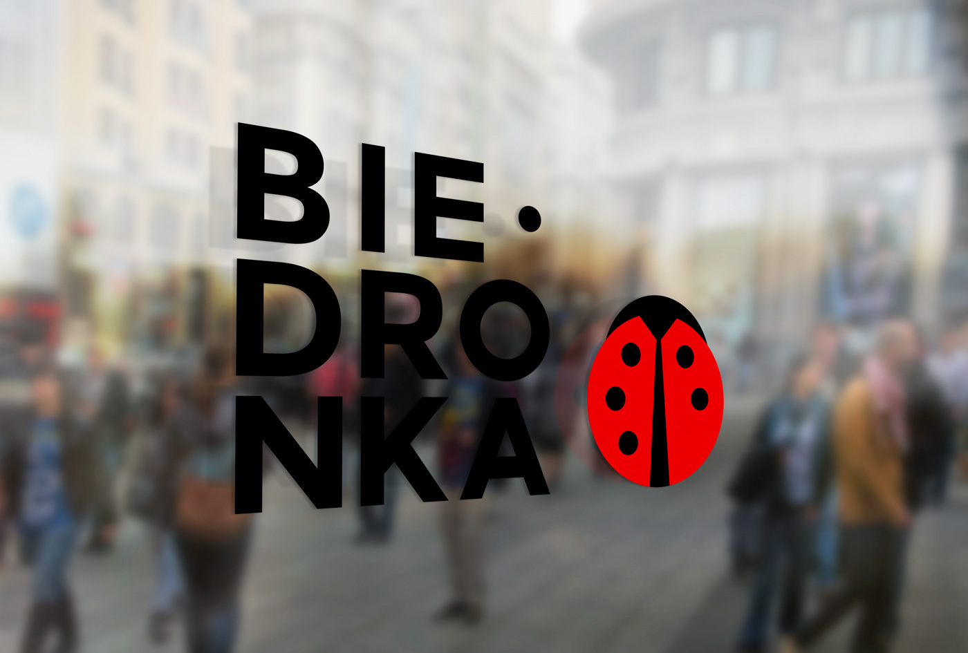 Biedronka conceptual rebranding rebiedring Web advert logo