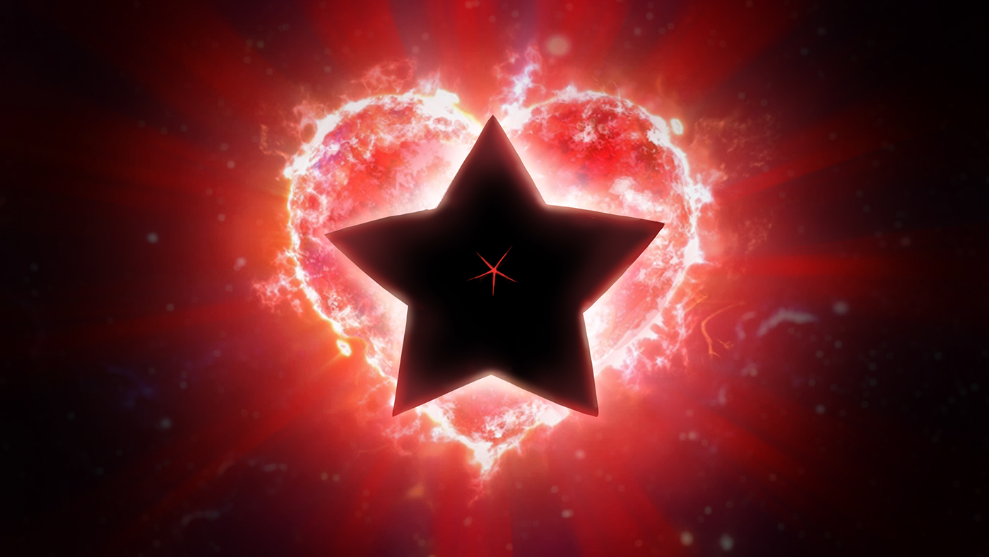 pyramid star face Paintover heart Space  ship