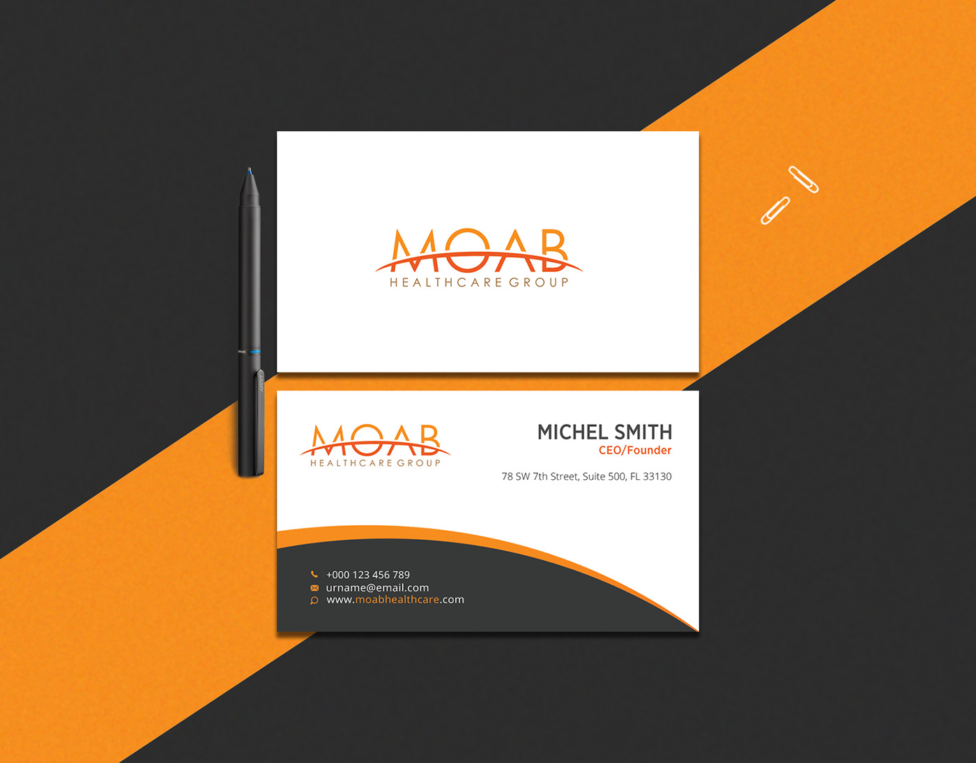 Download Business Card Mockup PSD file | Free Download Vol.2 on Behance