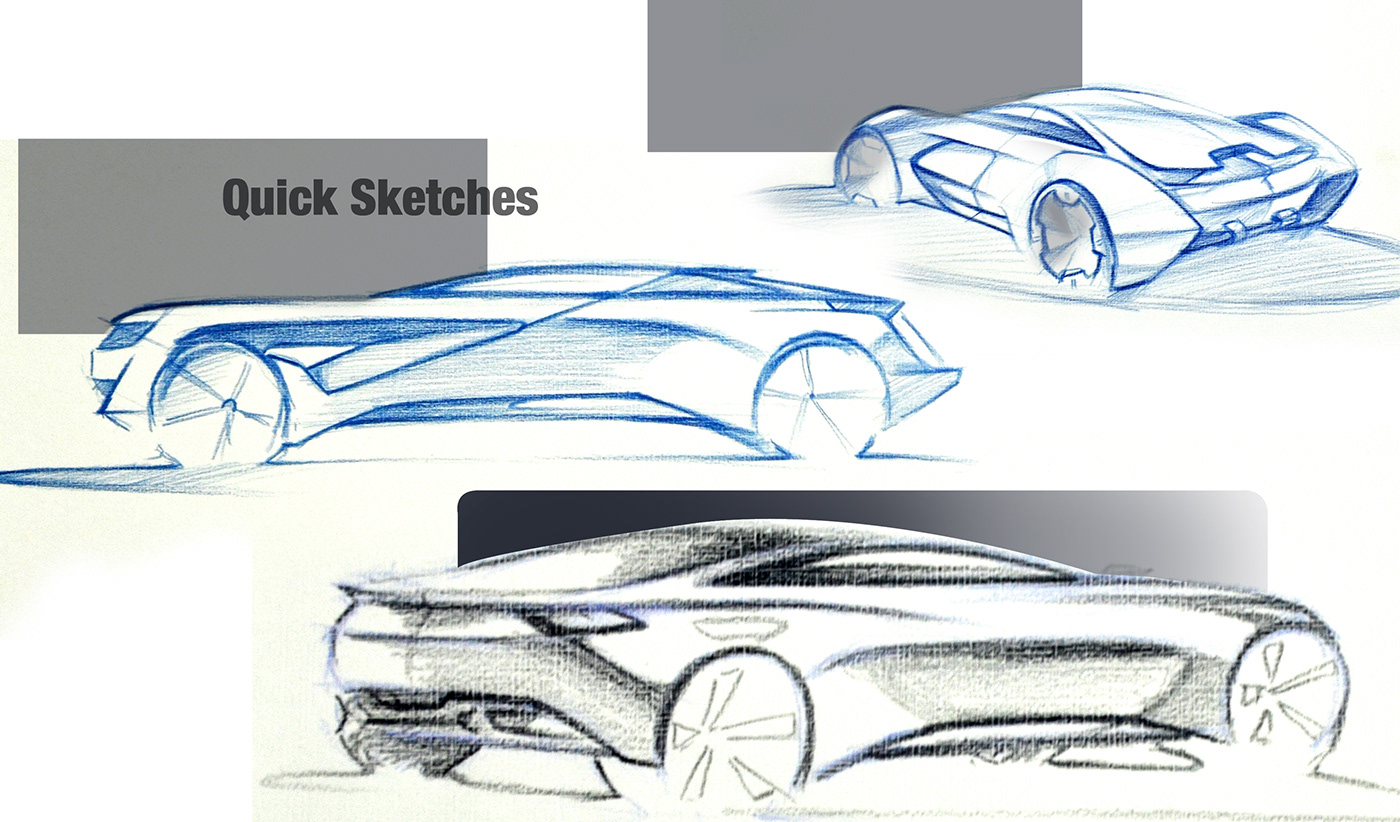 design car design car sketch photoshop renderings electric vehicle product sketch industrial design.