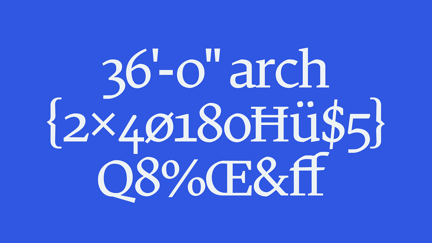 font architecture Blueprint serif Typeface type design