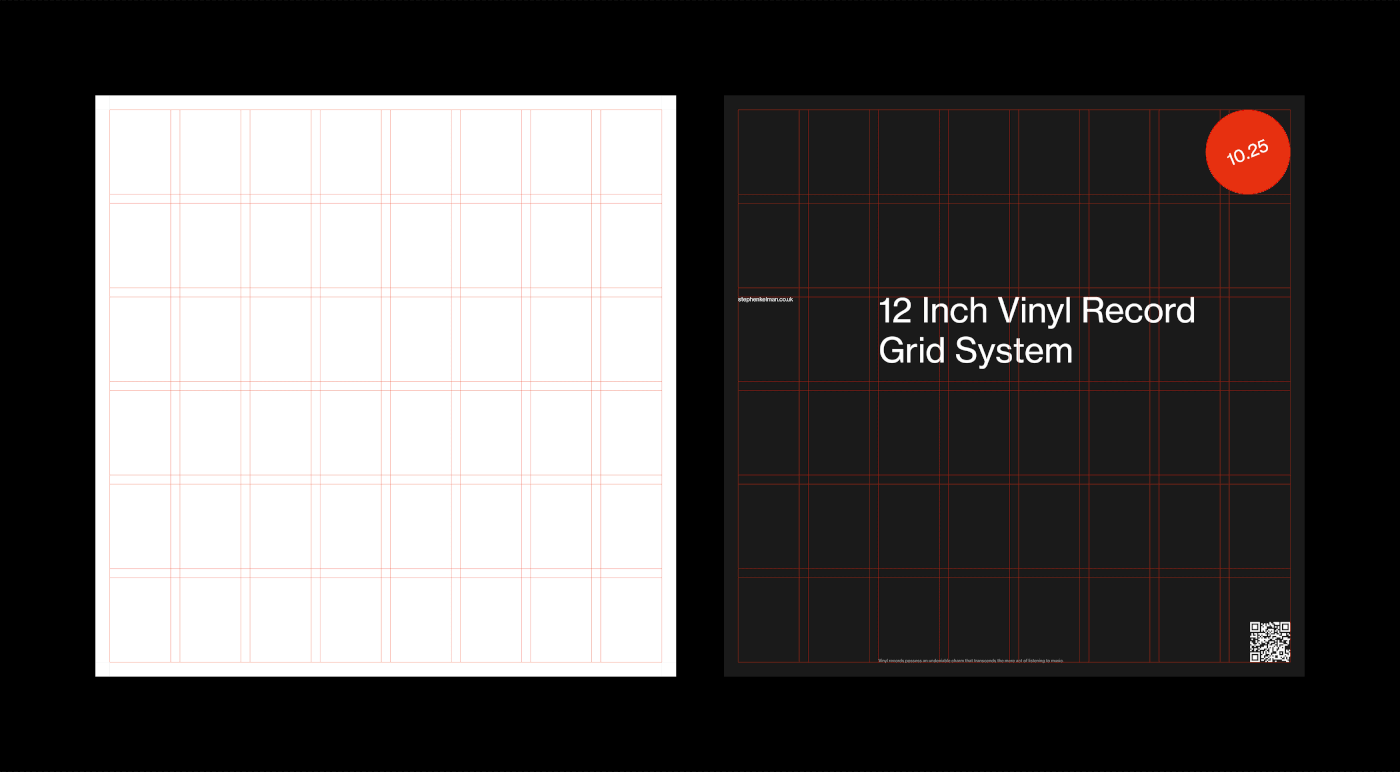12 Inch Vinyl Record Grid System for Adobe InDesign – grid system animation
