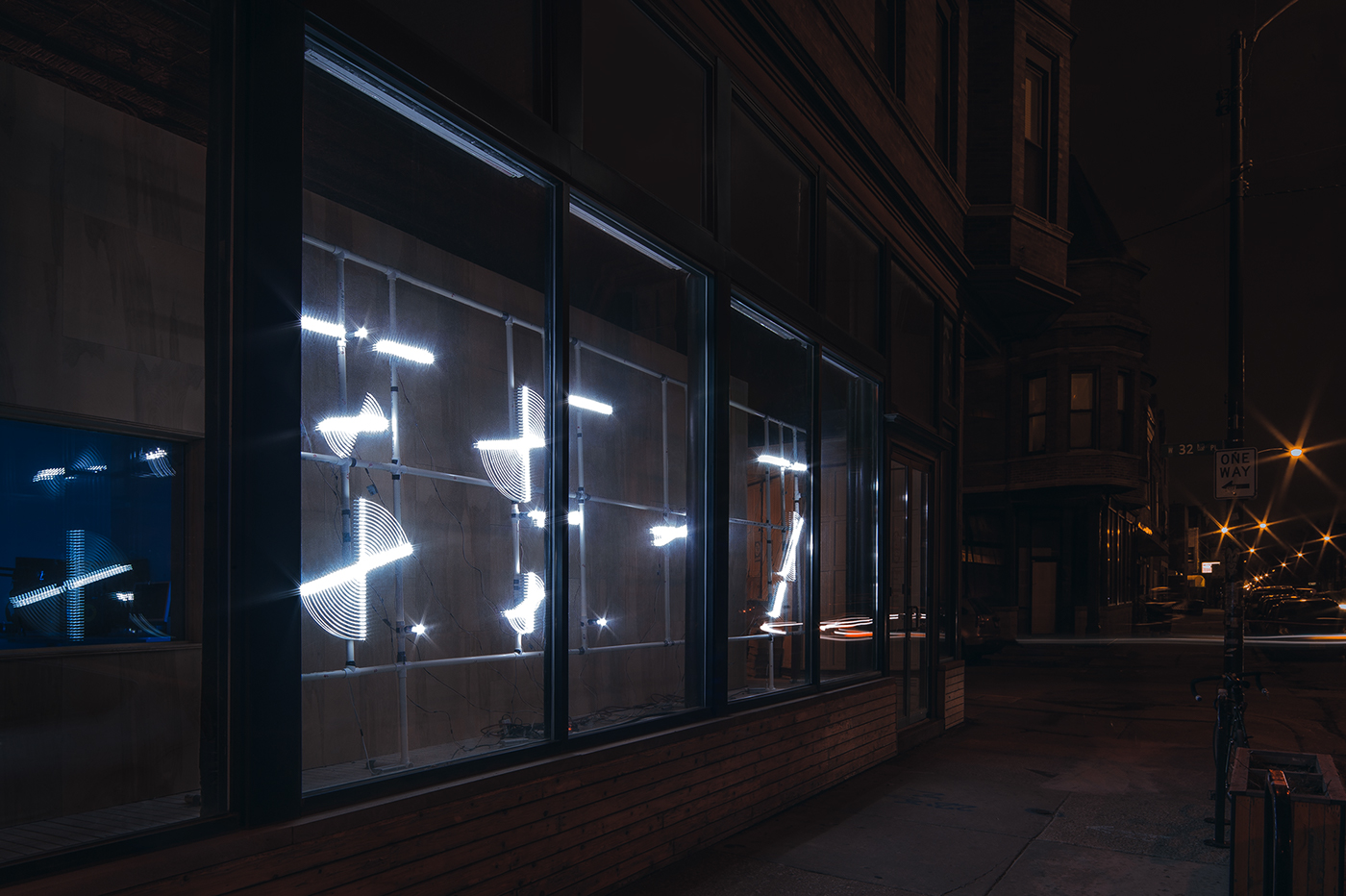 Arduino led lights programming  installation Exhibition  Street Art  construction typography   graphic design 