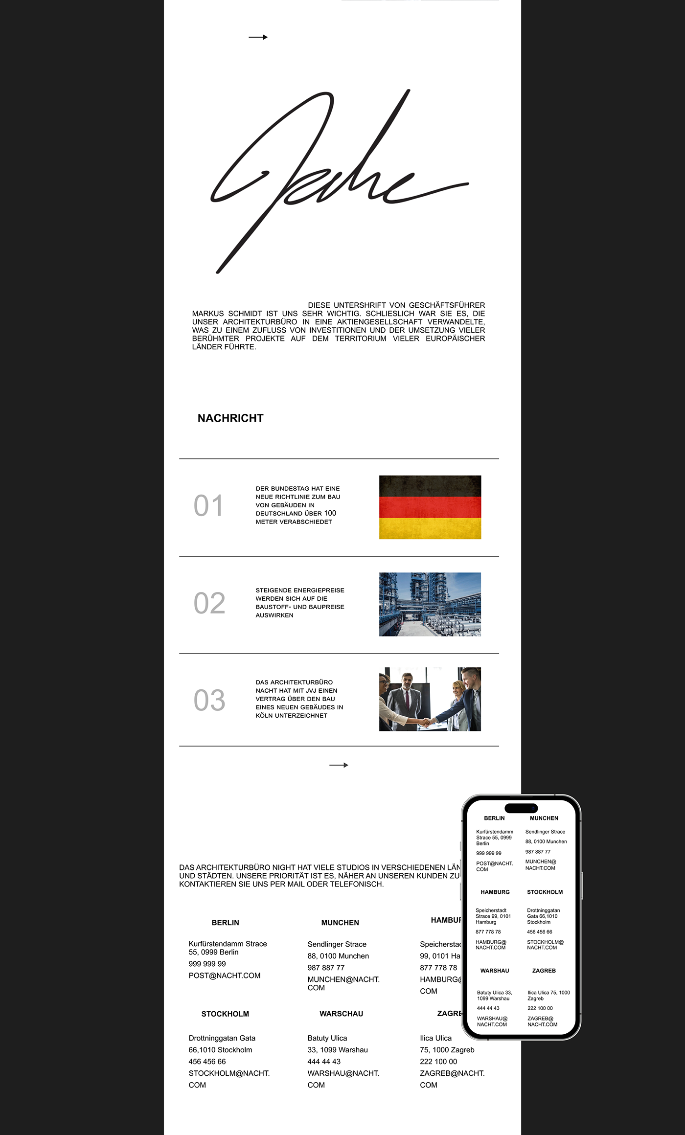 architecture concept design Figma germany swiss design ux/ui UI/UX Web Design  Website