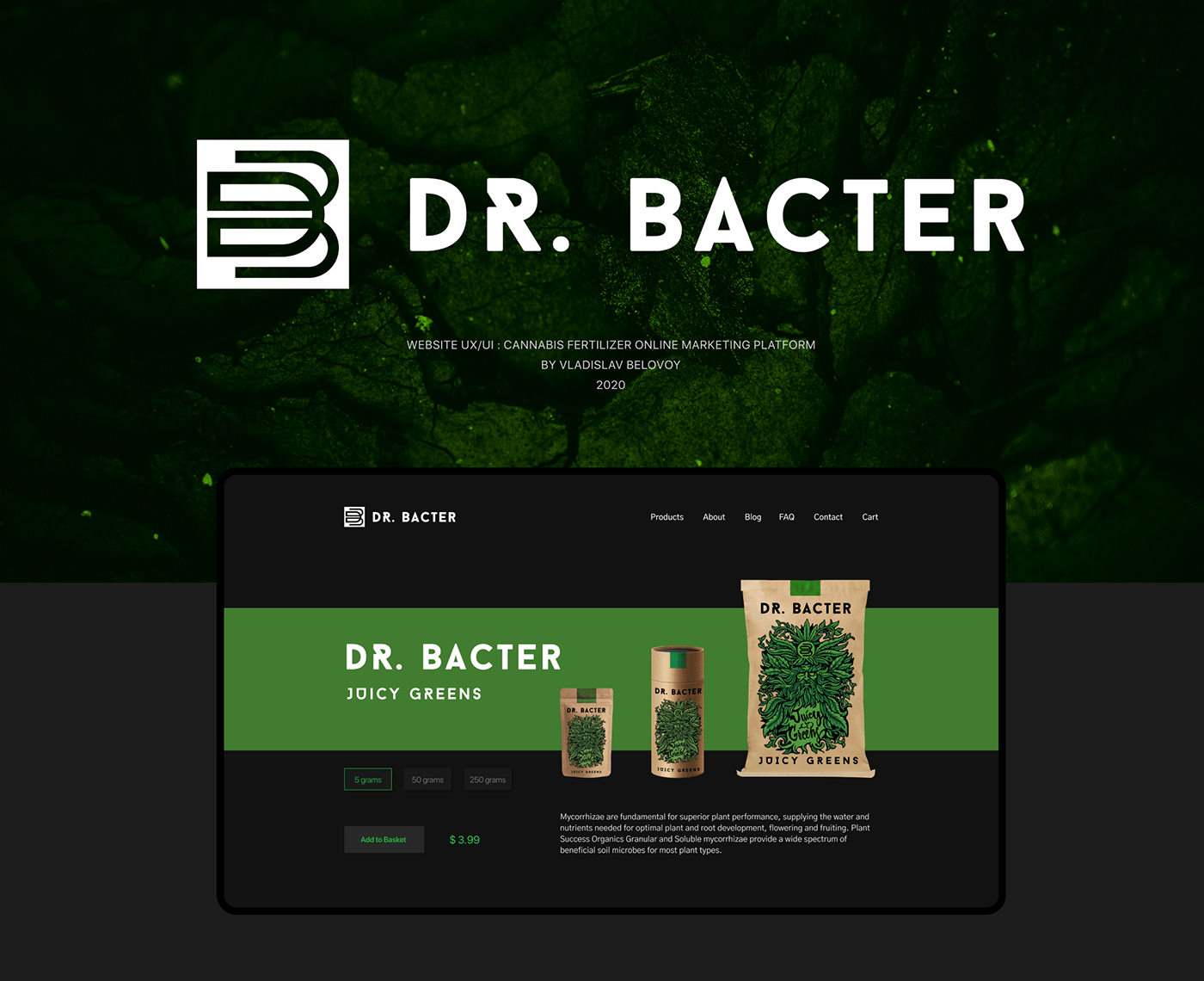 brand branding  cannabis DesignConcept e-store Fertilizer logo Online marketing platform shop Website