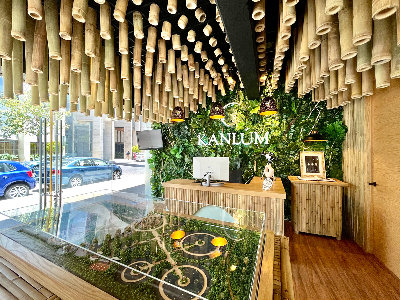 architecture bamboo ecotourism Grasshopper interior design  Office oficina parametric Rhino yucatán