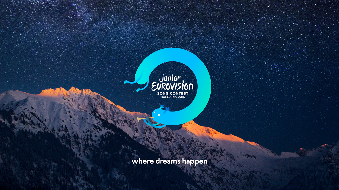 evrovision kids anime logo bulgaria design Branding Identity