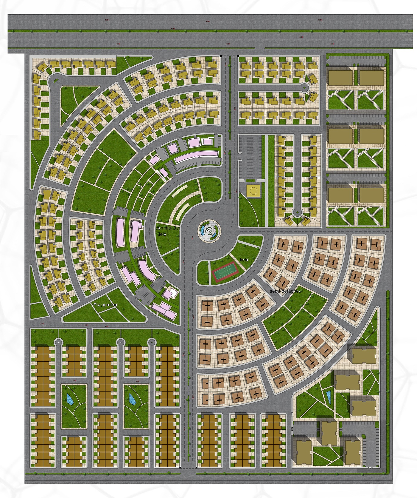 city planning architecture neighborhood design site plan residential areas redesigning andazyaran group Master Plan urban planning housing