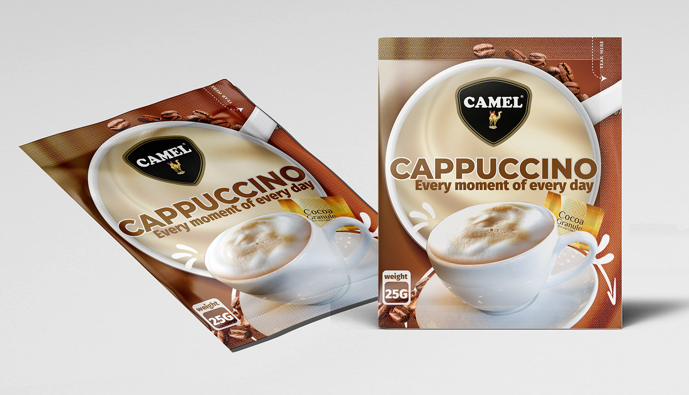 cappuccino Graphic Designer packaging design brand identity Advertising  packet design ambalaj