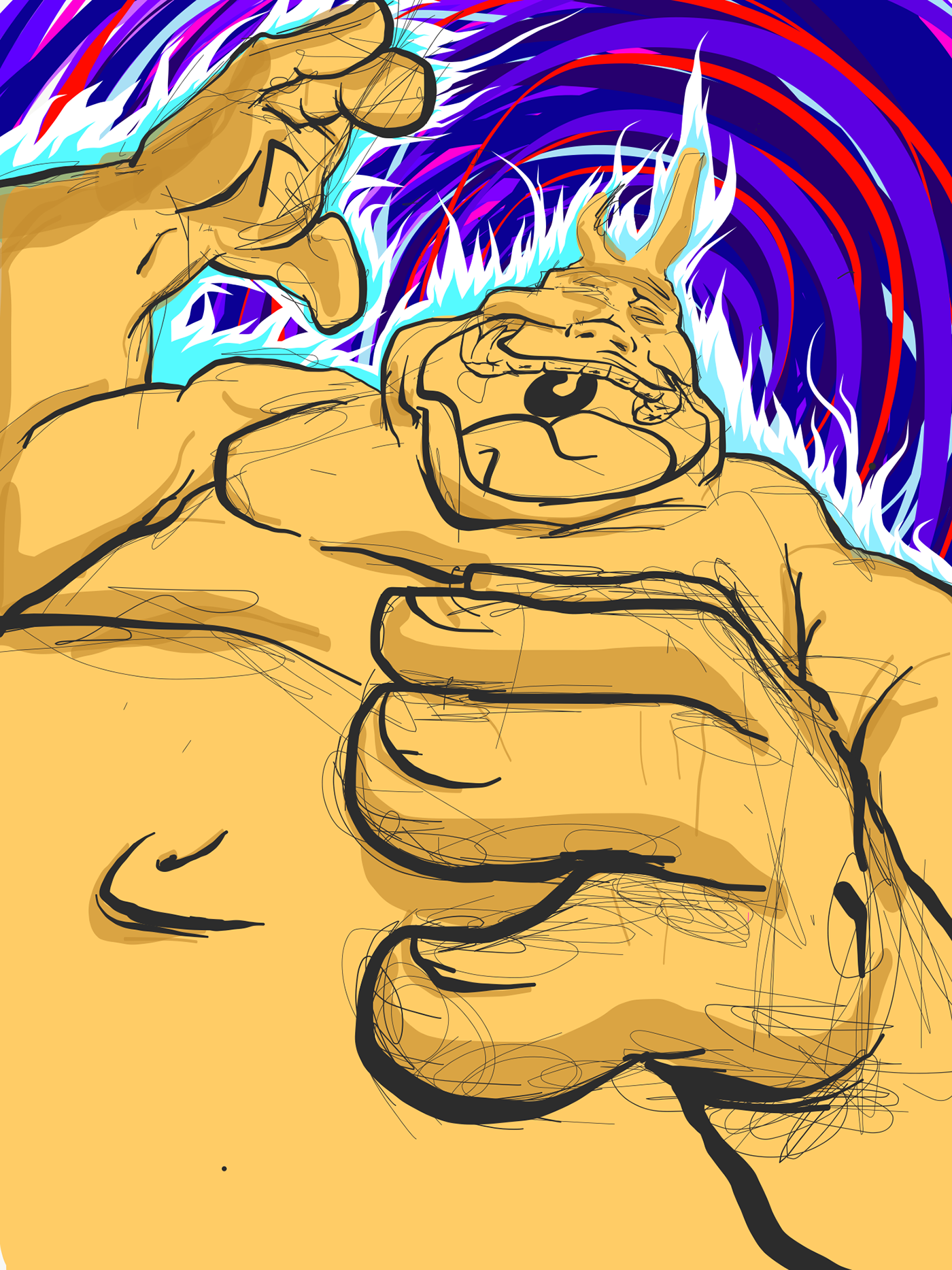 Drawing  adobedraw fat big huge chungus gold greed fatso sketch quick golden humongous Gorge obese greedy