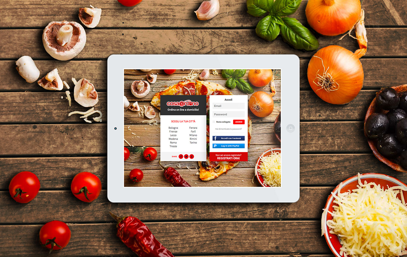 Website Design development web platform on line food Responsive Design