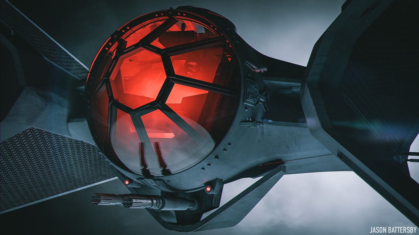 star wars rogue one The Force Awakens jason battersby Tie Fighter concept art Concept Ship space ship