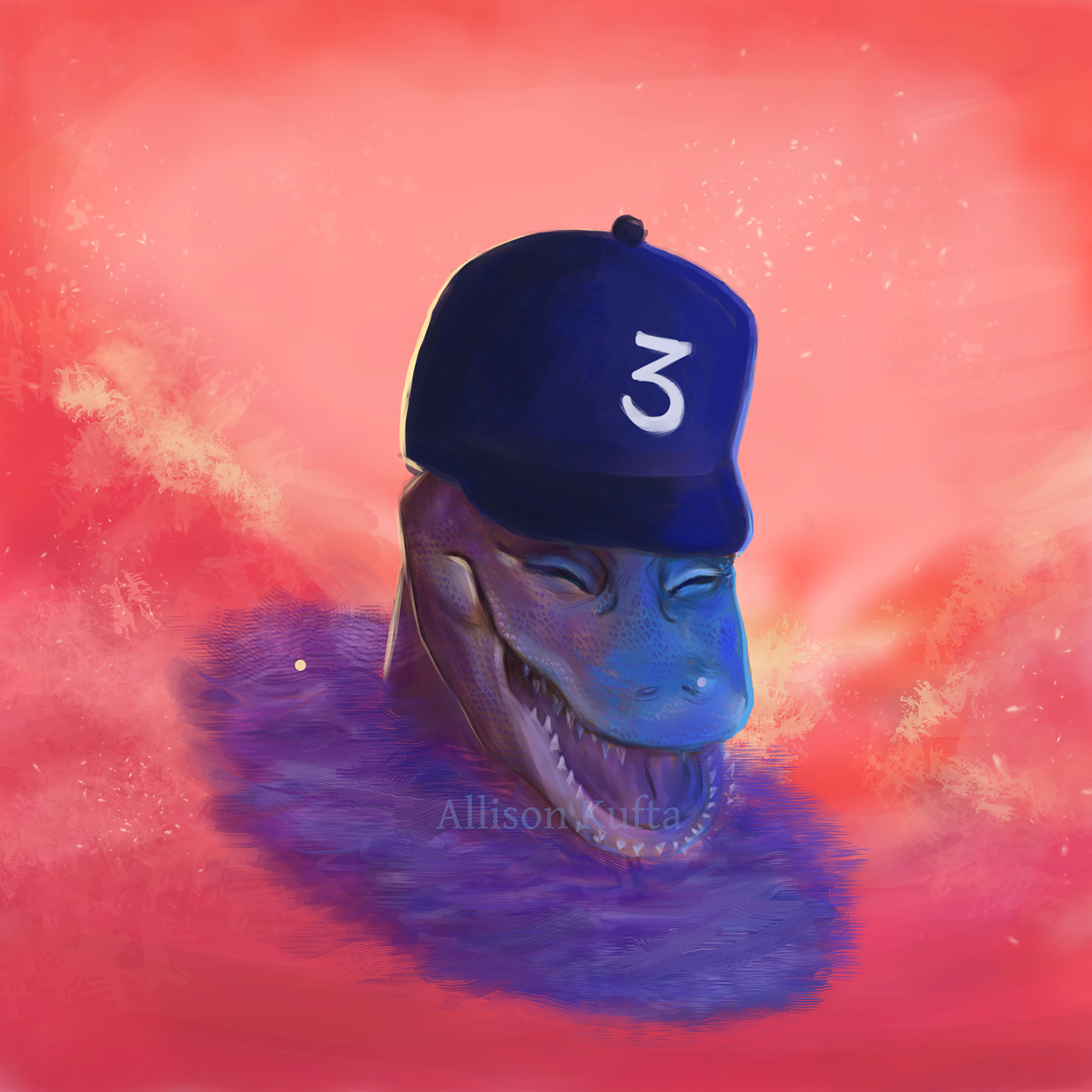 chance the rapper chance the snapper chicago culture coloring book krita digital painting experimental ILLUSTRATION  music