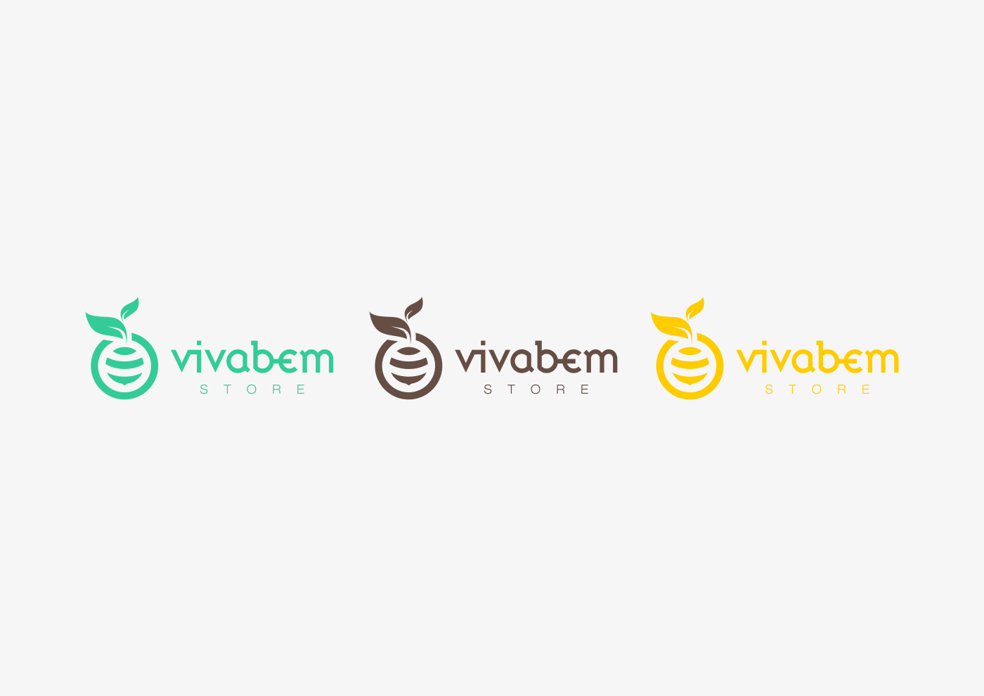 abelha elementos identidade visual logo Logotipo marca METHODOS DESIGN store Vida Viva Bem