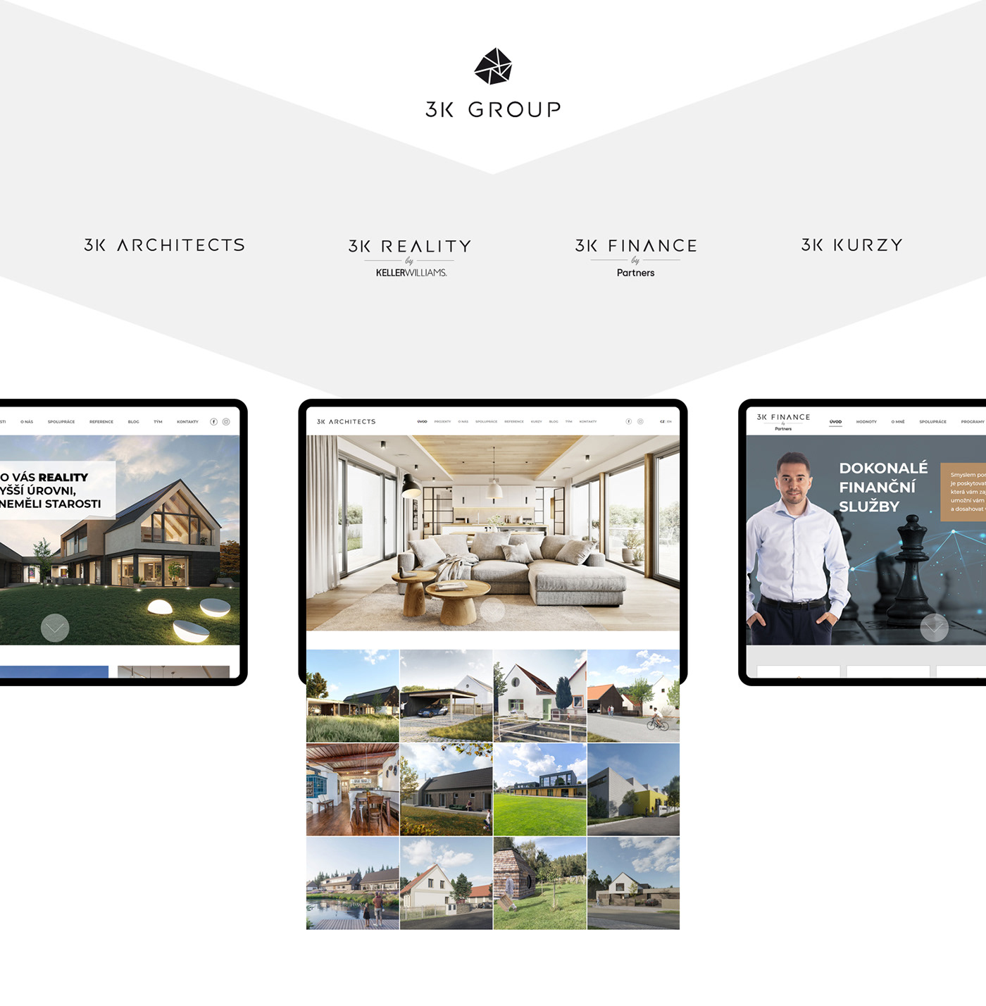 architect brand identity branding  Corporate Identity financial group Logo Design real estate Web Design  Website