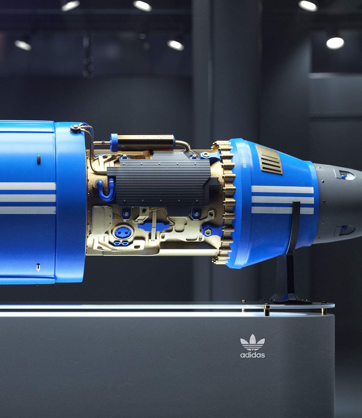 rocket missile google Mc Donalds adidas DHL CGI corporate warfare art