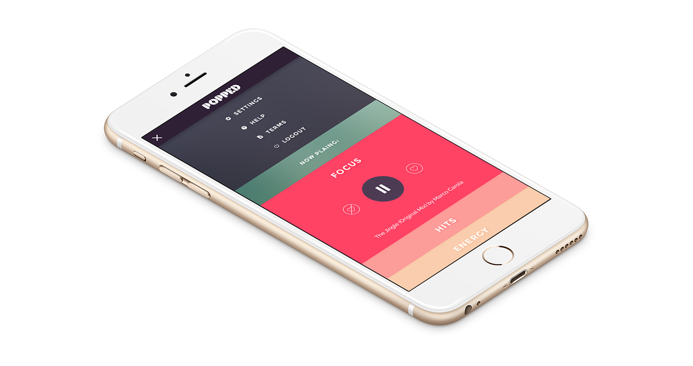 UI ux user interface user experience iphone app Music Player controls