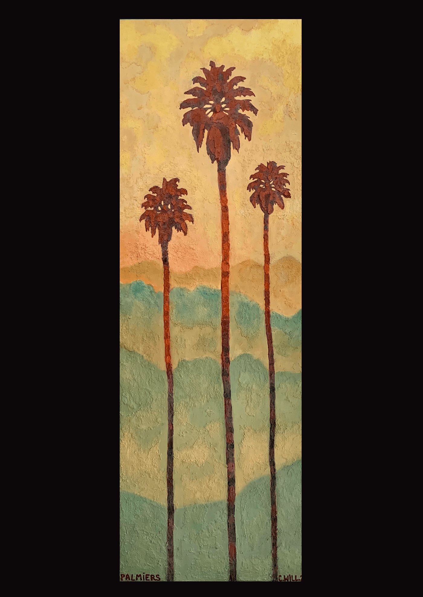acrylics jungle Nature palmtrees