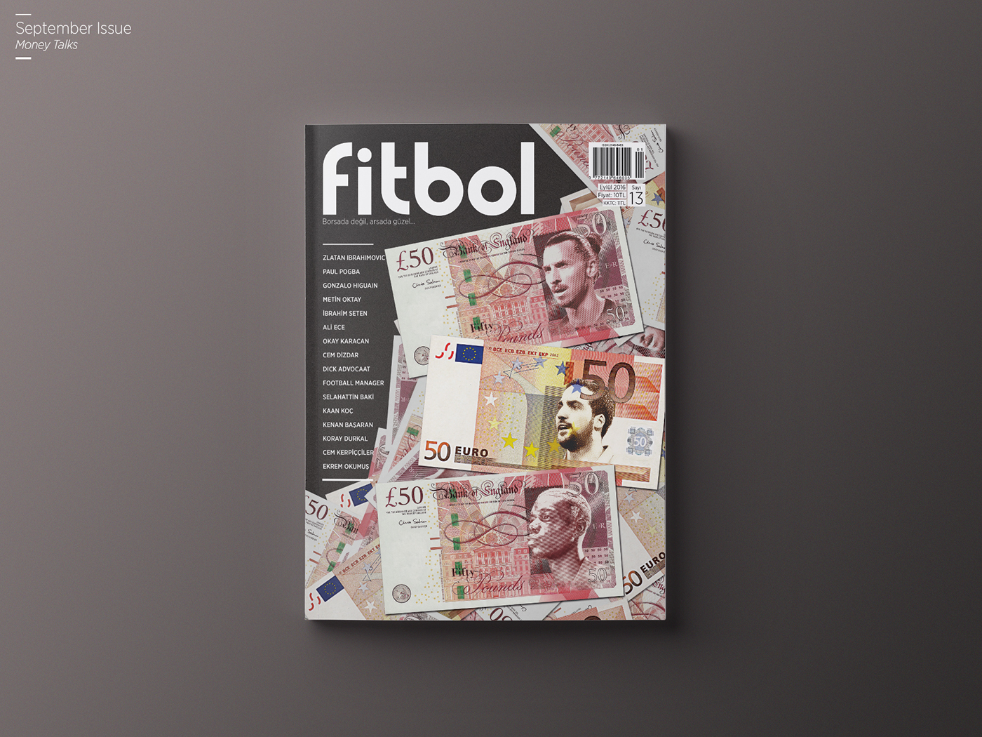 magazine fitbol dergi editorial design  retouch manipulation issue page design soccer magazine ILLUSTRATION  graphicdesign