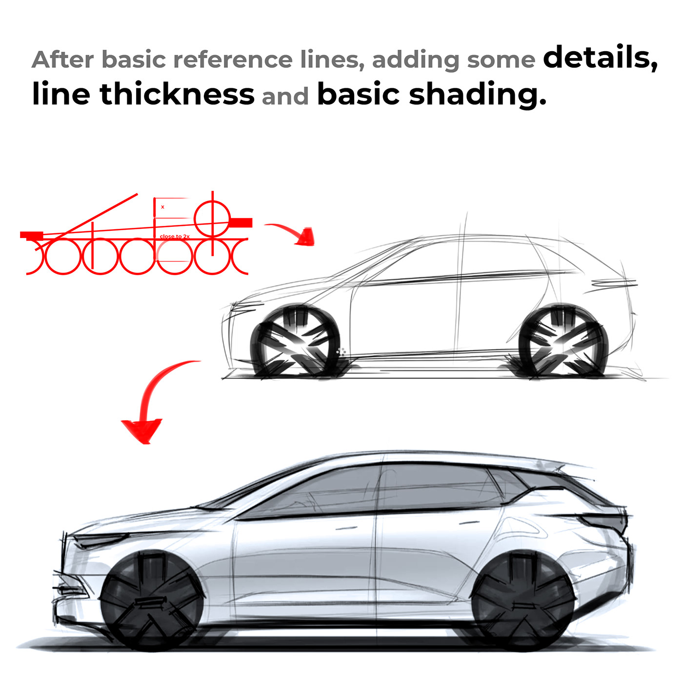 car design car proportions proportions Automotive design car design proportions Transportation Design car tutorial car design tips car side side view