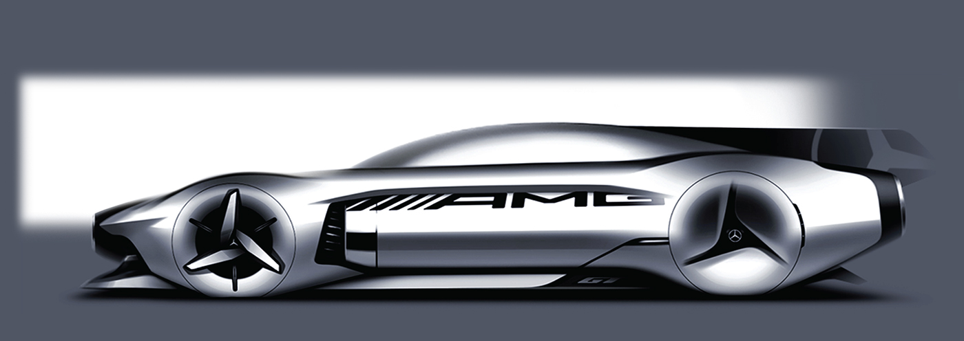 mercedes Benz W196R streamliner concept car gt design hypercar