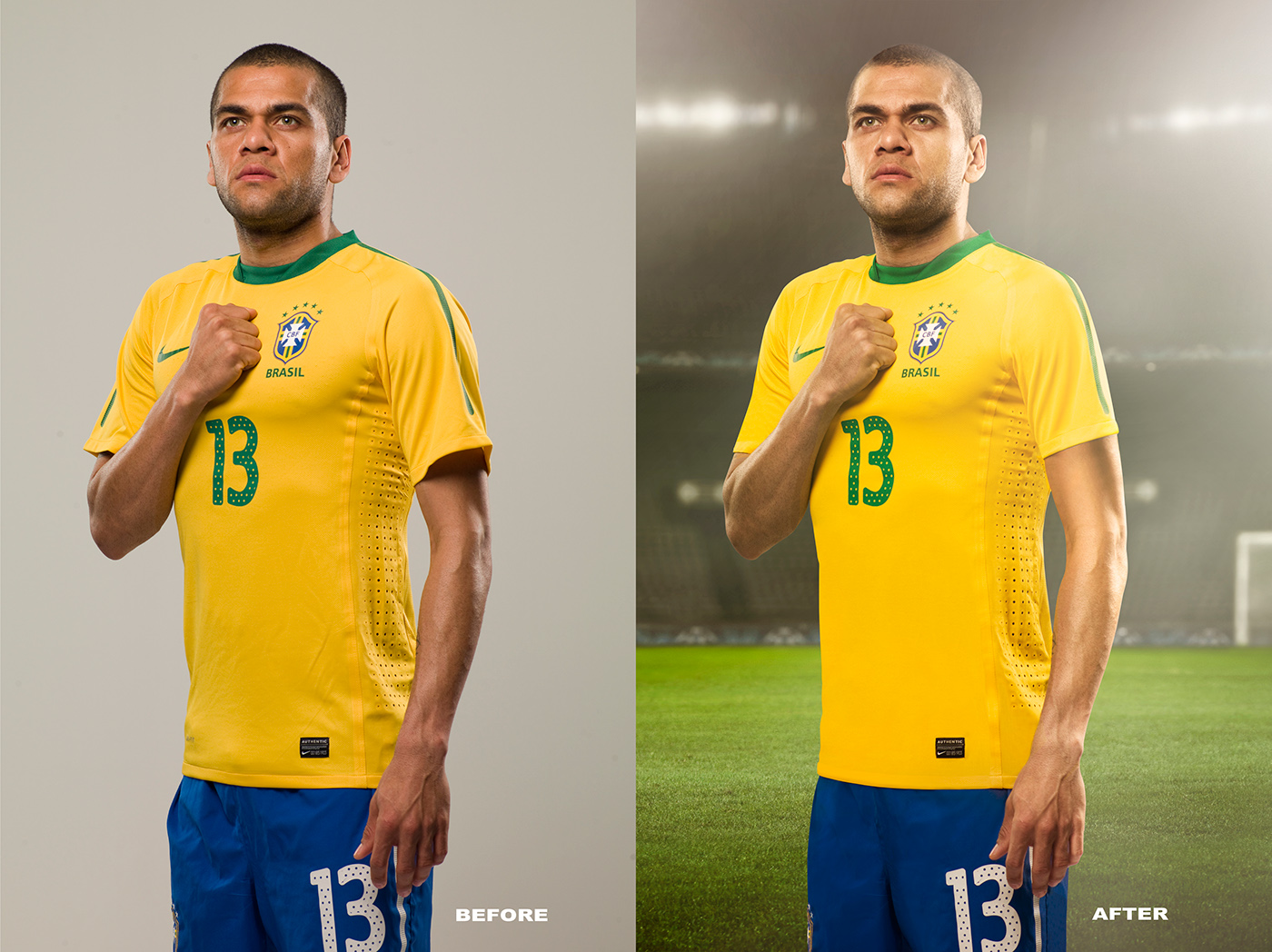 PS retoque retouching  Brasil seleção Nike
