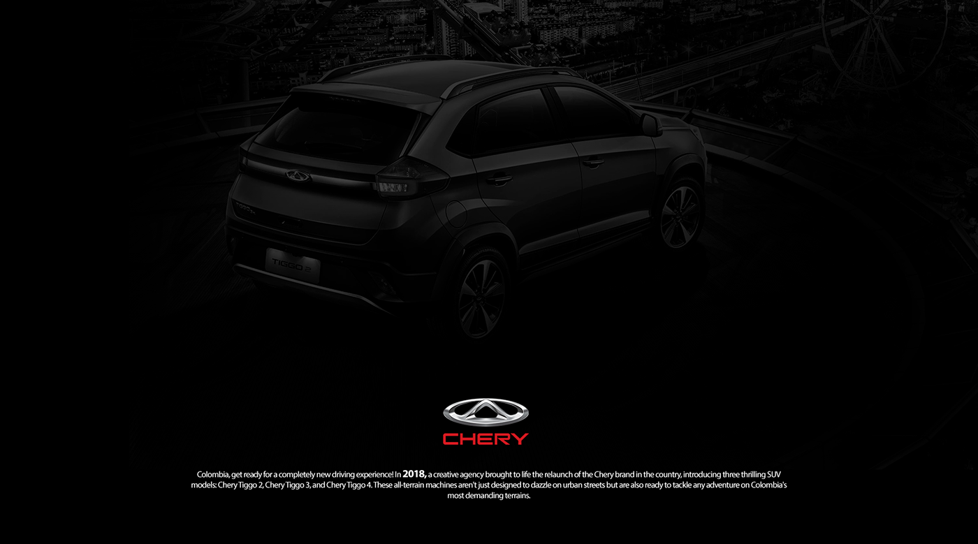 car suv campaign social media chery lanzamiento automobile Digital Art  publicidad Advertising 