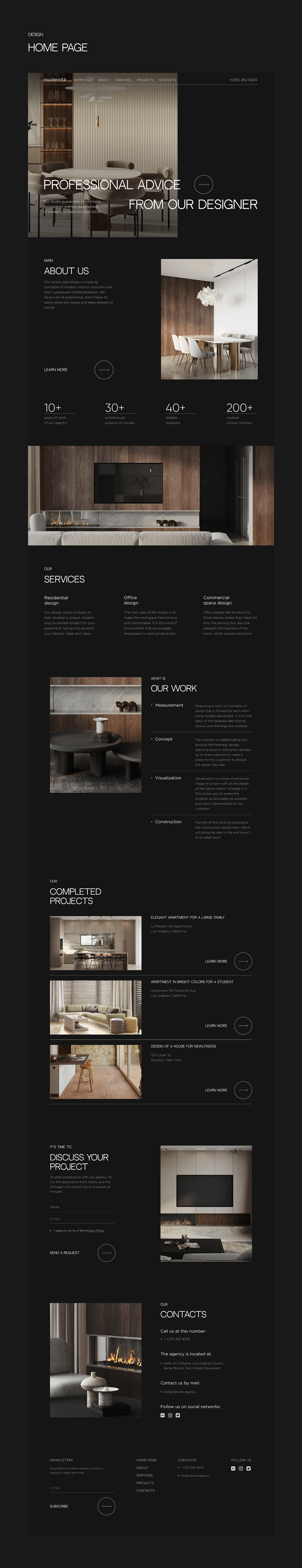 agency architecture Figma furniture Interior interior agency interior design  minimal Web Design  Website