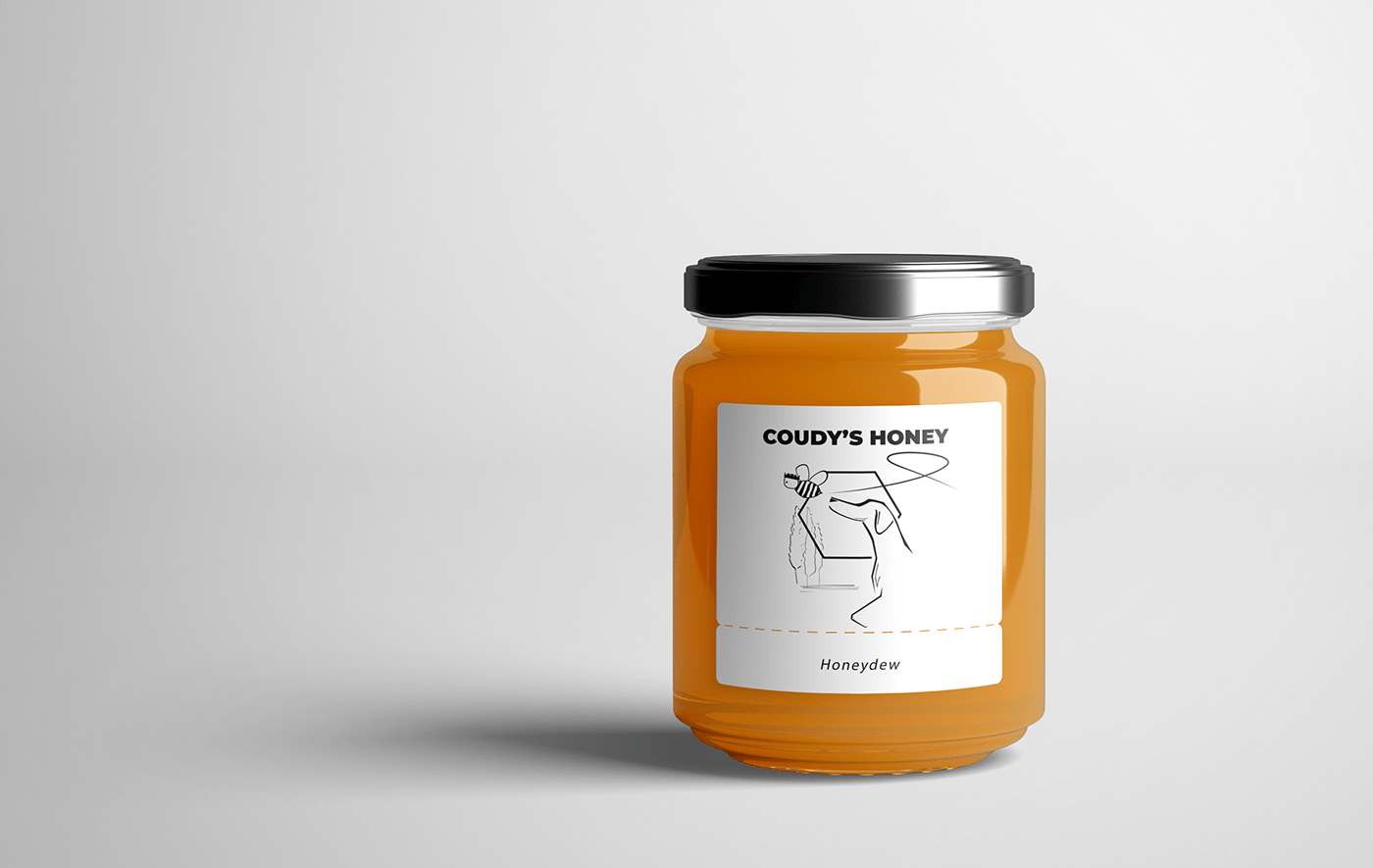 honey ILLUSTRATION  label design product design 