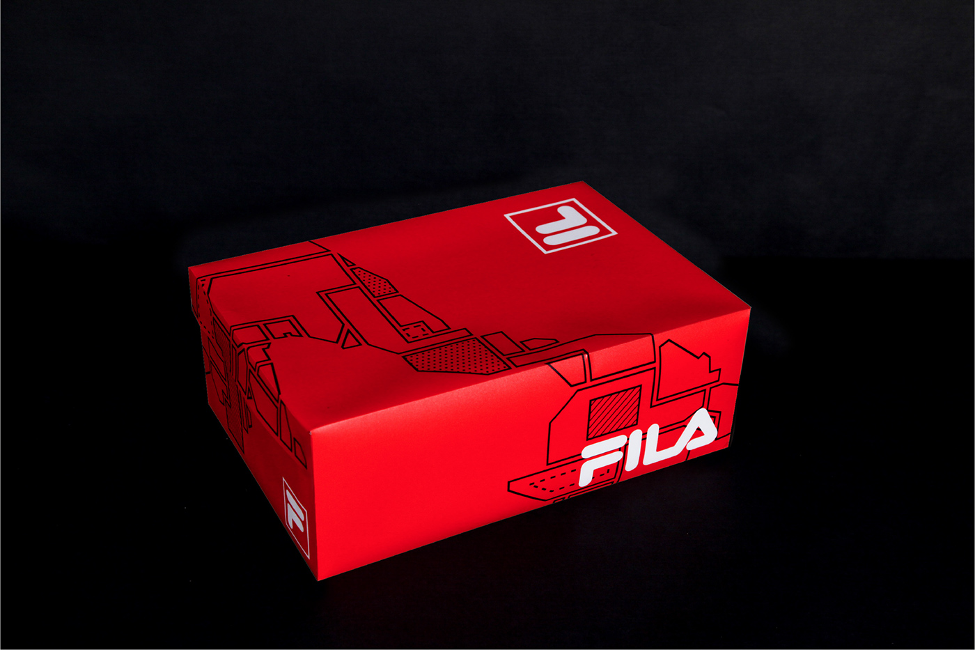 fila sports lifestyle training footwear Packaging Italy India box