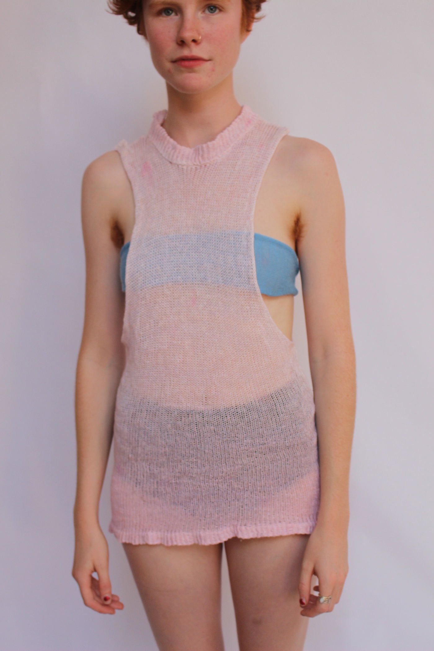 knitting tanktop yarn cotton apparel top