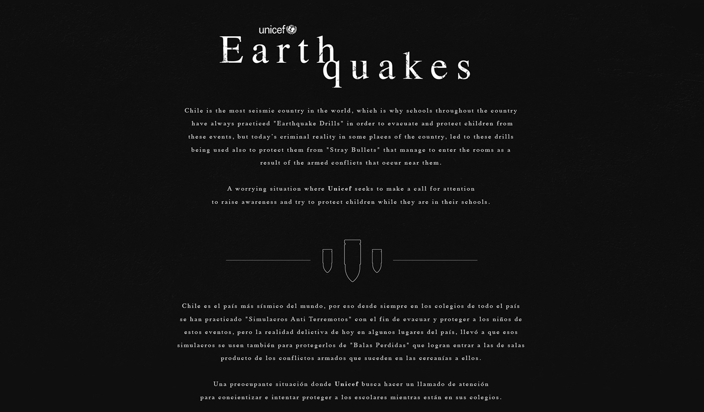 Advertising  design Earthquakes Photography  unicef vmly&r