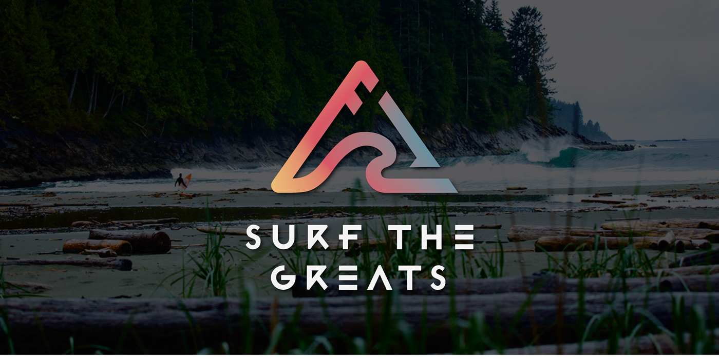 Surf surfing Canada lakes great lakes logo social media marketing   brand adventure Toronto gradient forecasting visual identity clothes