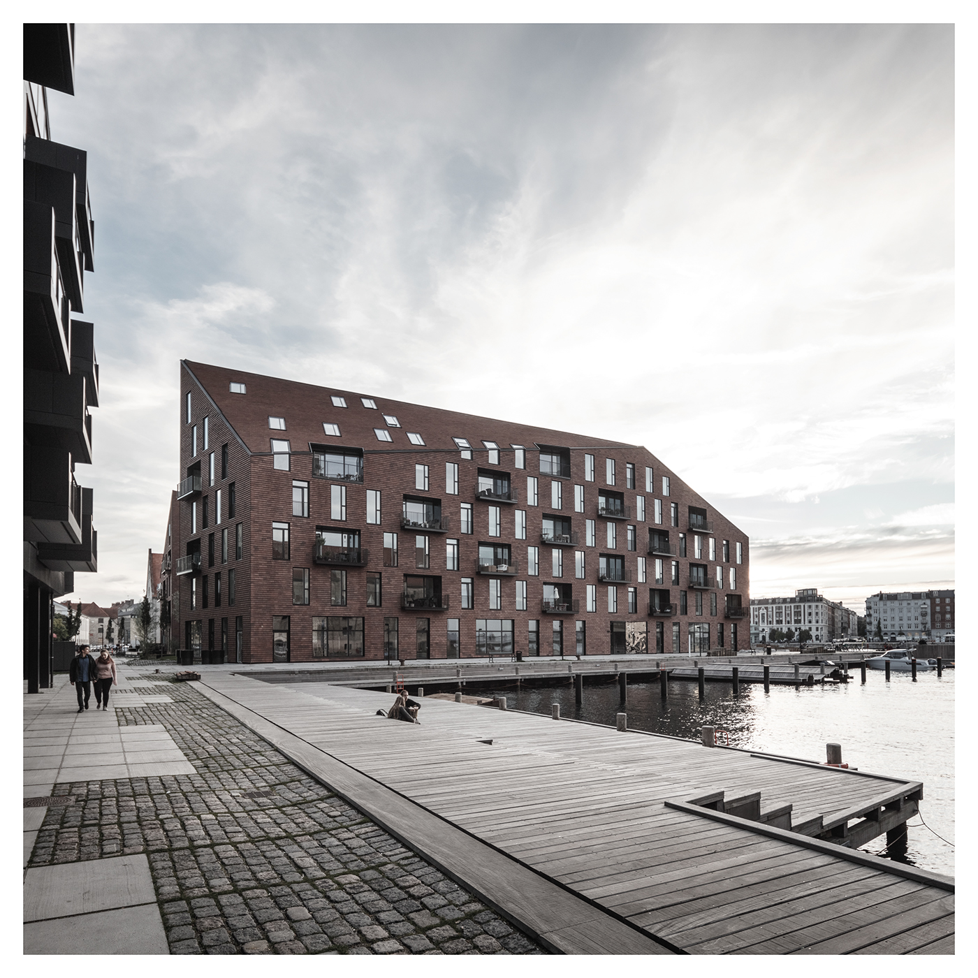 Krøyers Plads harbour front architecture copenhagen cobe vla brick living residential