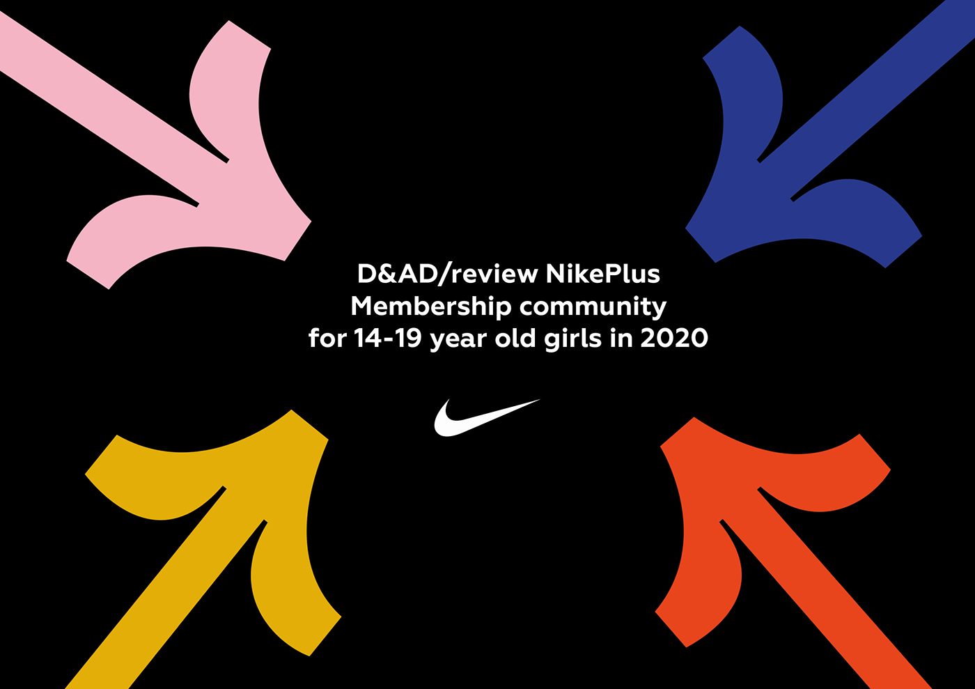brand D&AD New Blood graphic design  Nike sport