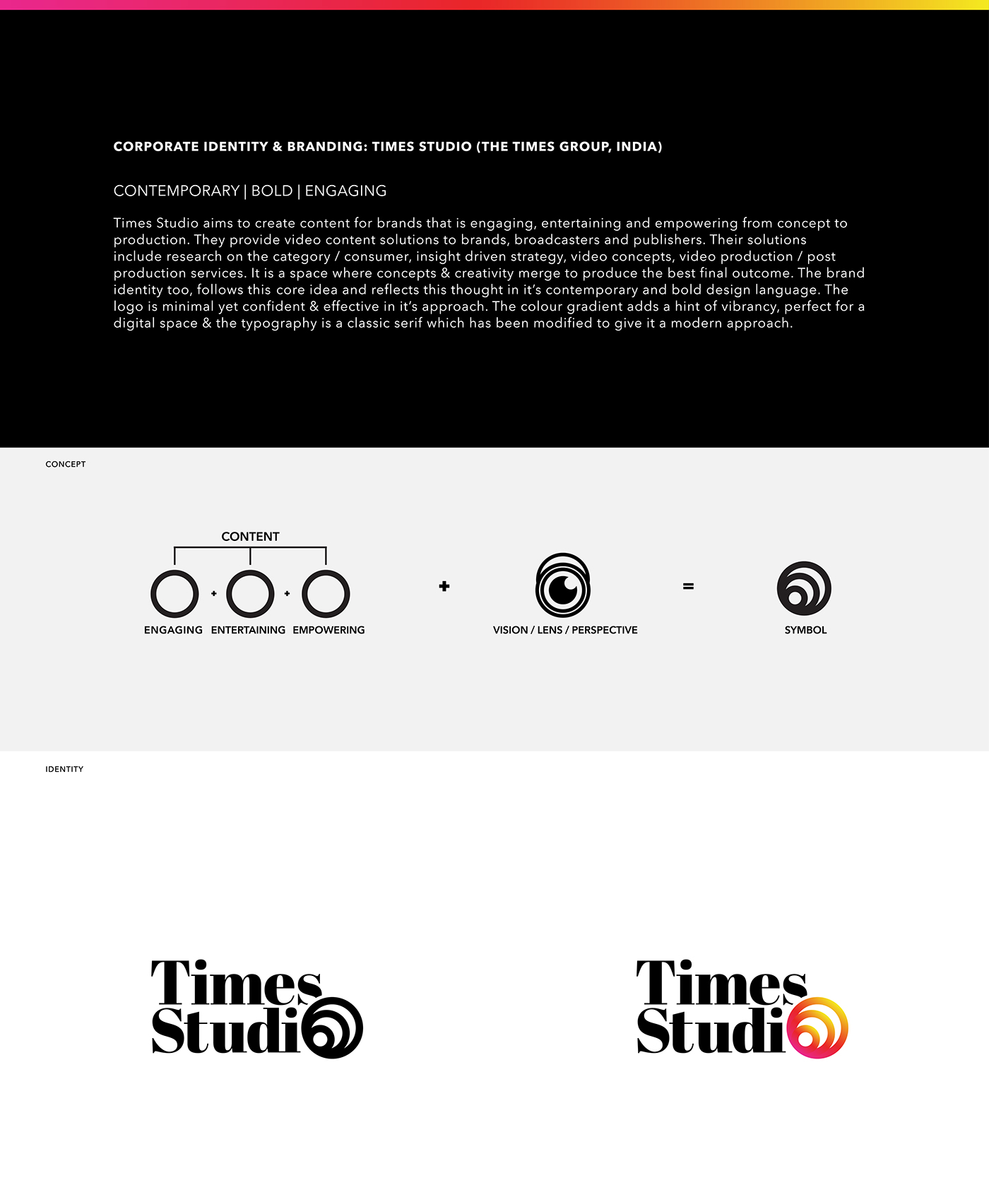logo Logo Design Stationery wordmark typography   serif Icon gradient Corporate Identity studio