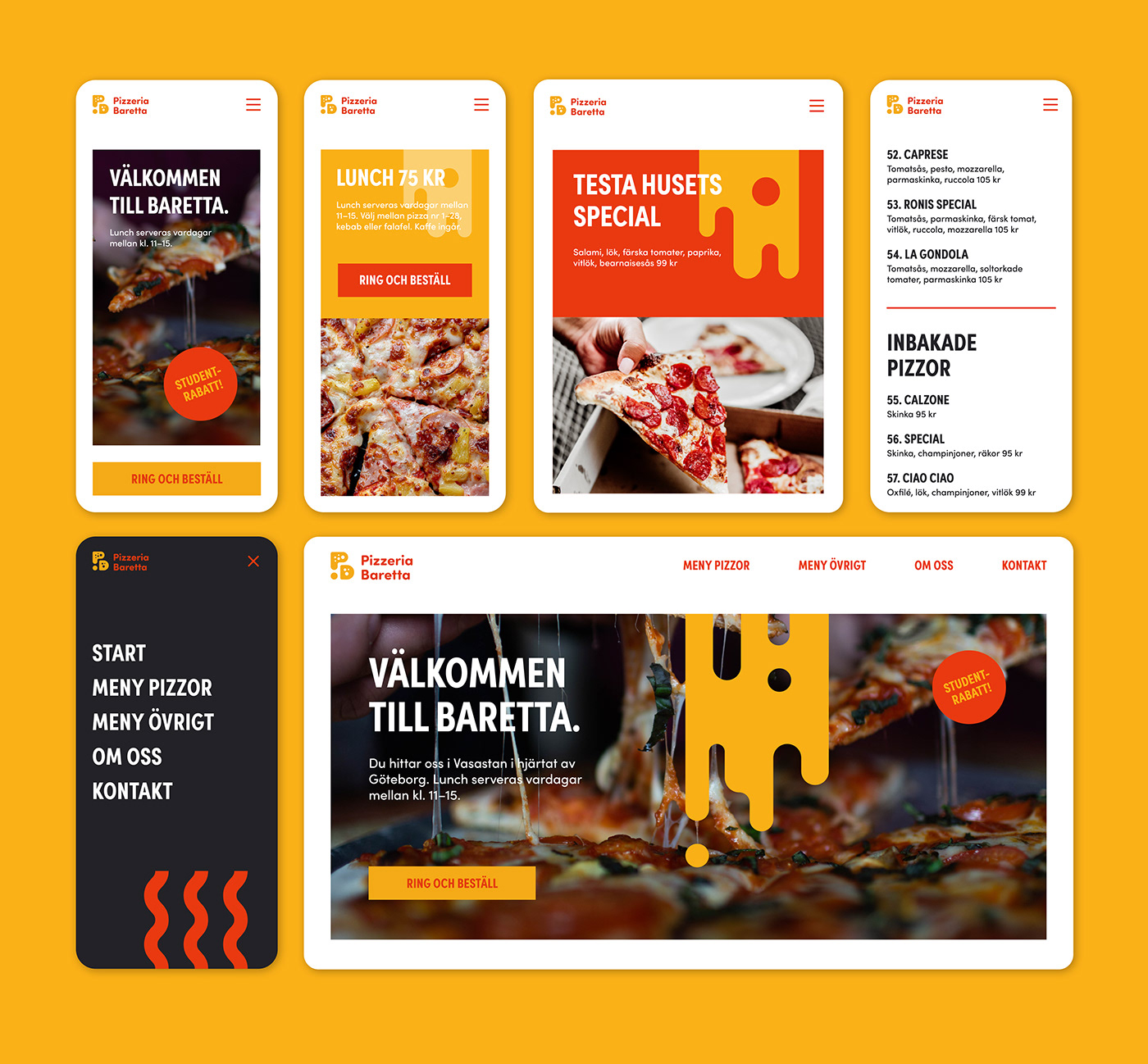 Fast food restaurant pattern design  burger Pizza pizzeria Food Packaging Cheese french fries menu design
