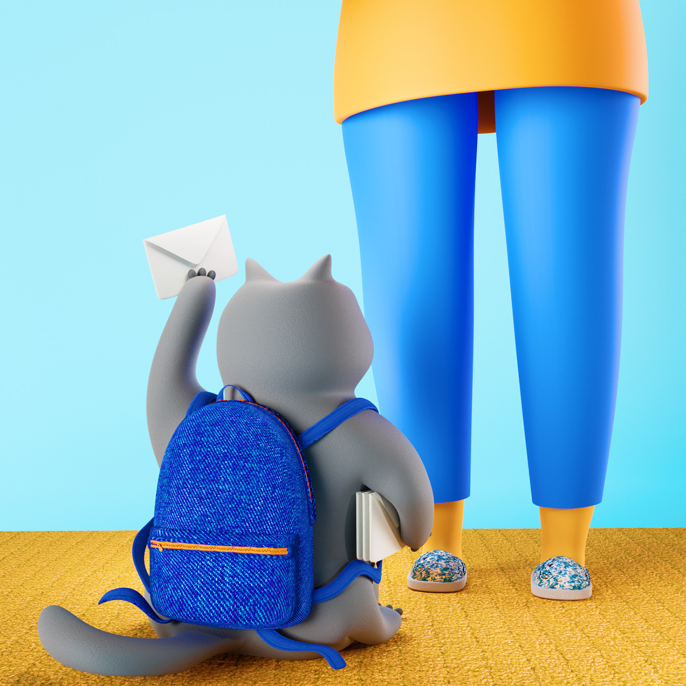 3D blender Render cycles modelling Style model 3D Characters Mascot