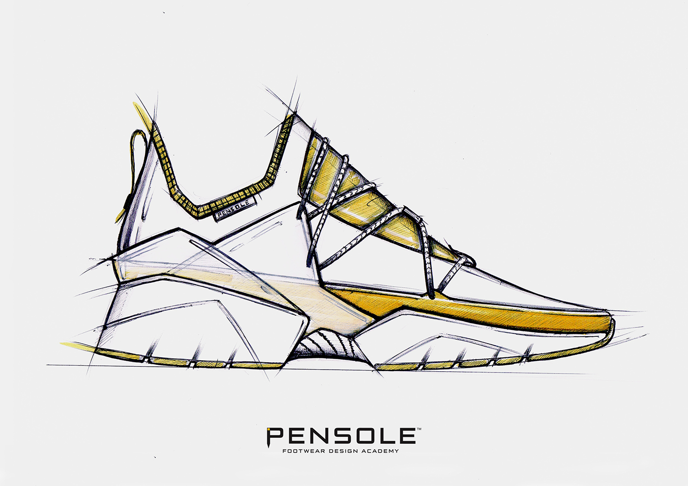 Pensole footwear design product sketches sneakers Louis vuitton
