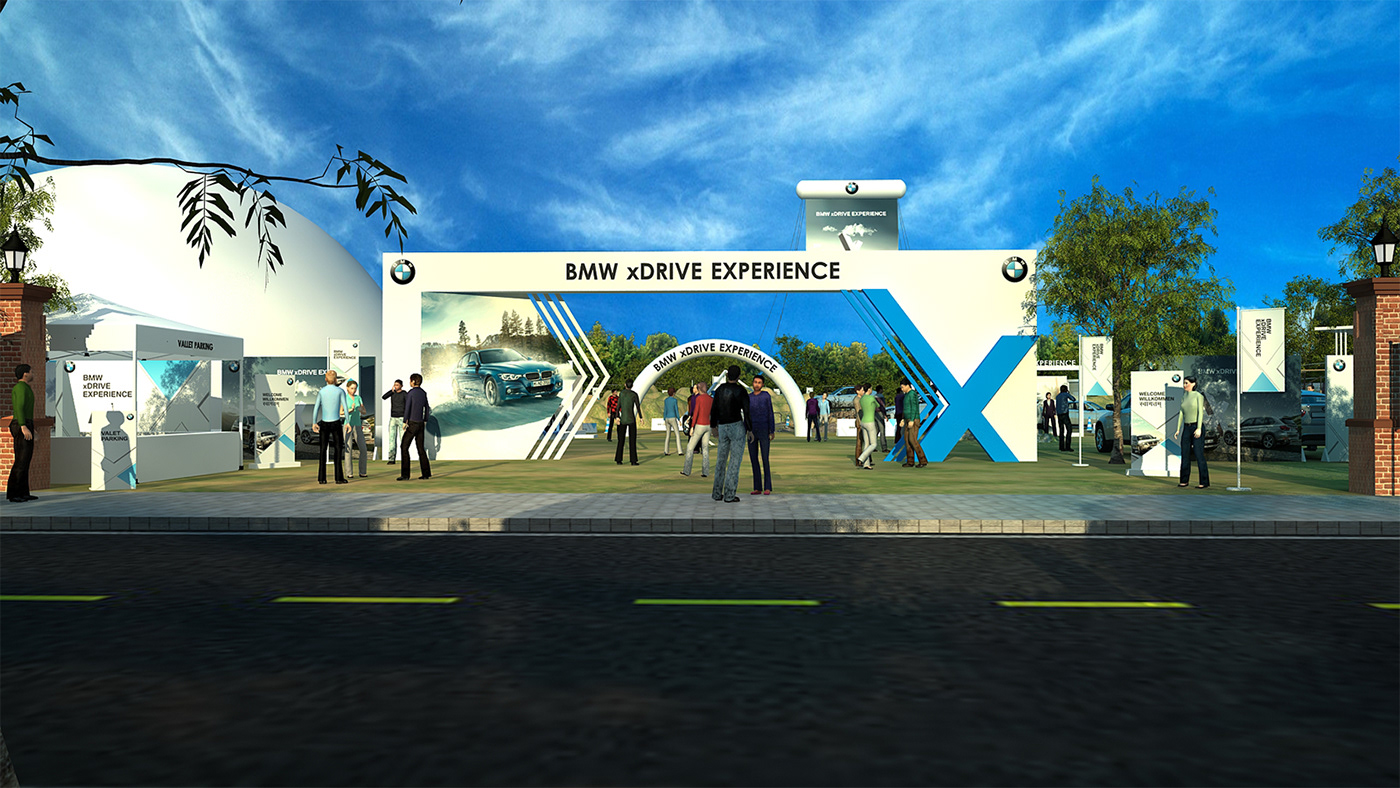Drive Experience BMW Outdoor Car Drive dome Event lounge