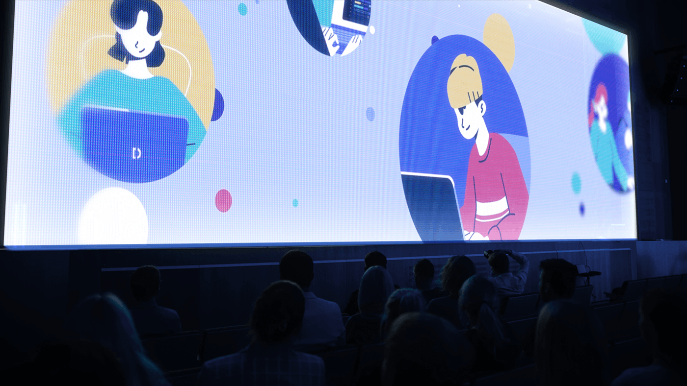 animation  conference Samsung explainer character animation development flat explainer video UI Animation flat animation
