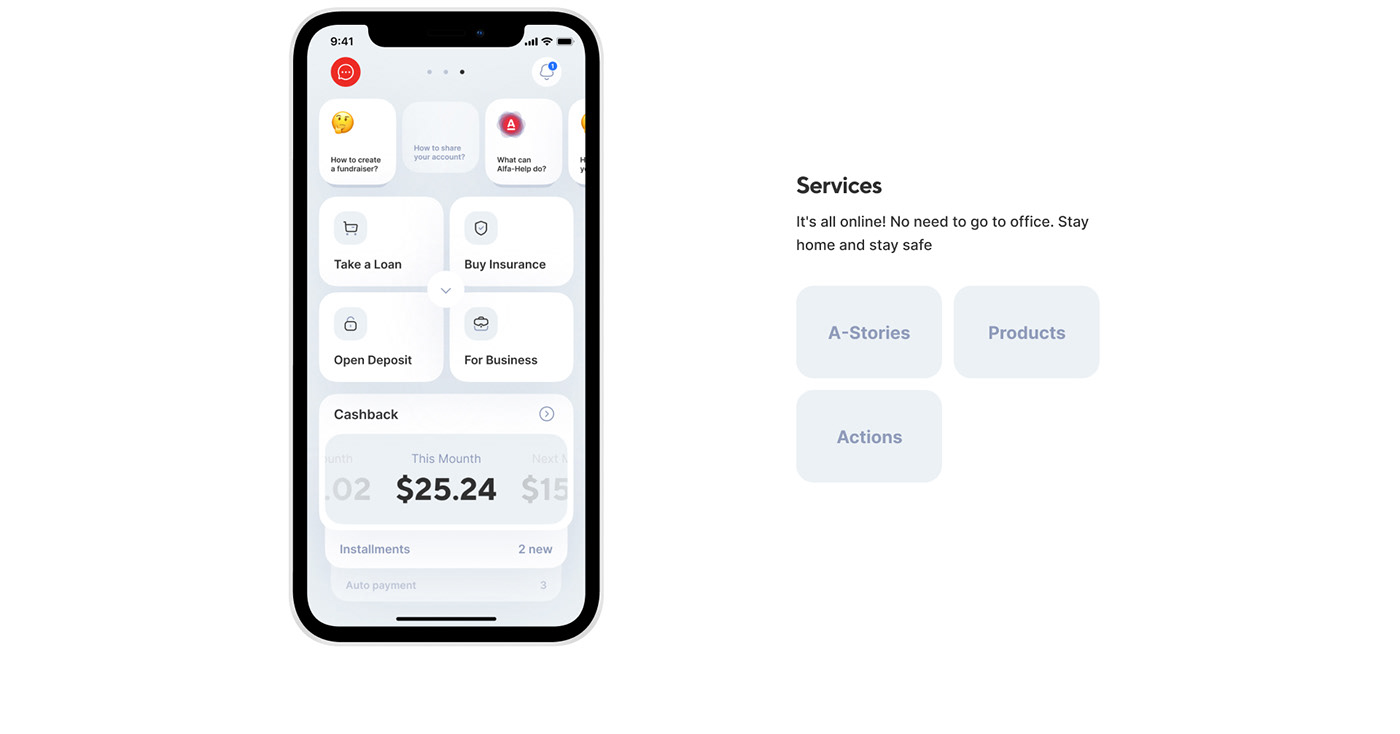 app apple Bank card ios minimal UI ux White banking