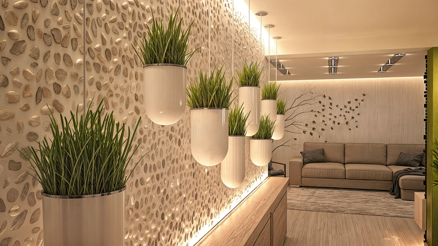 Interior design interior design  living room green White EcoGreen Design