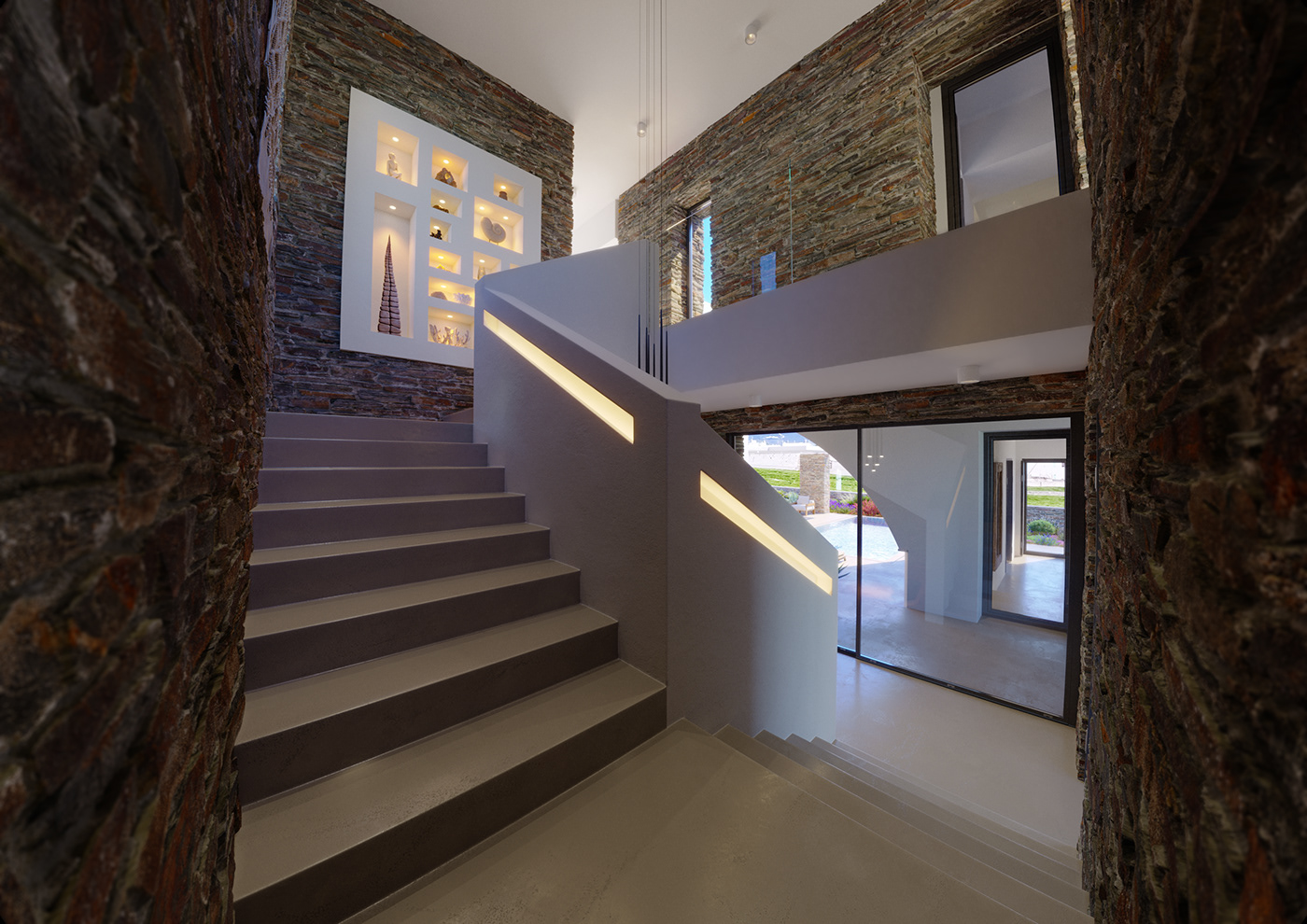 architecture interior design  Render visualization 3D archviz CGI residential Greece Paros