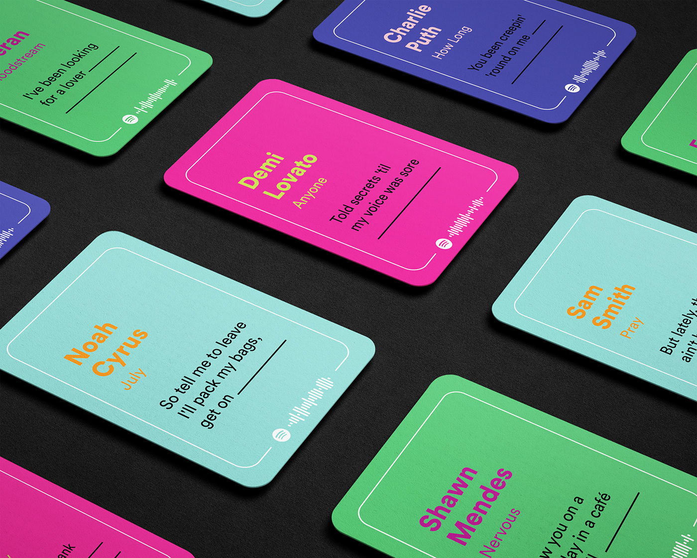 Baralho Card Deck card game concept art game jogo de cartas Playing Cards spotify spotify concept art spotify game