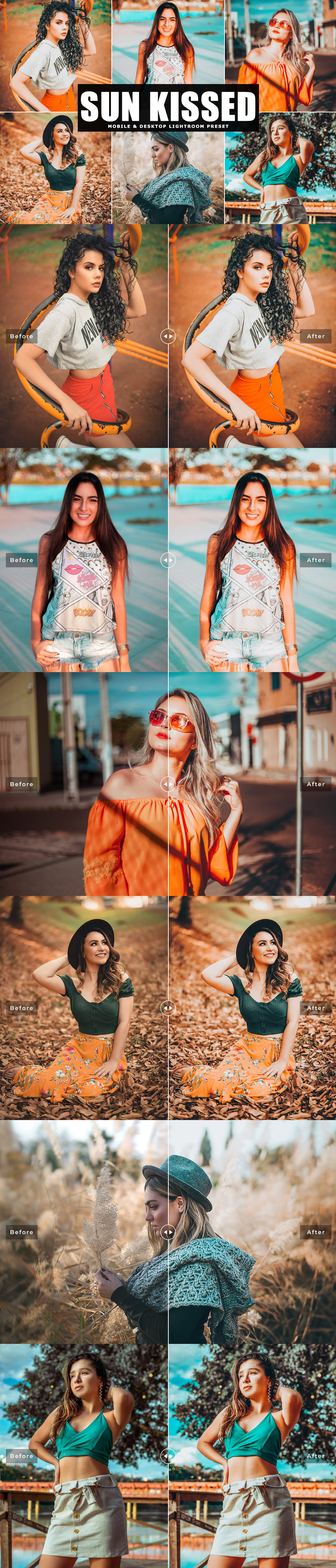 iphone preset vibrant tone clarity orange lovely preset portrait preset orange and teal sun kissed preset impressive preset