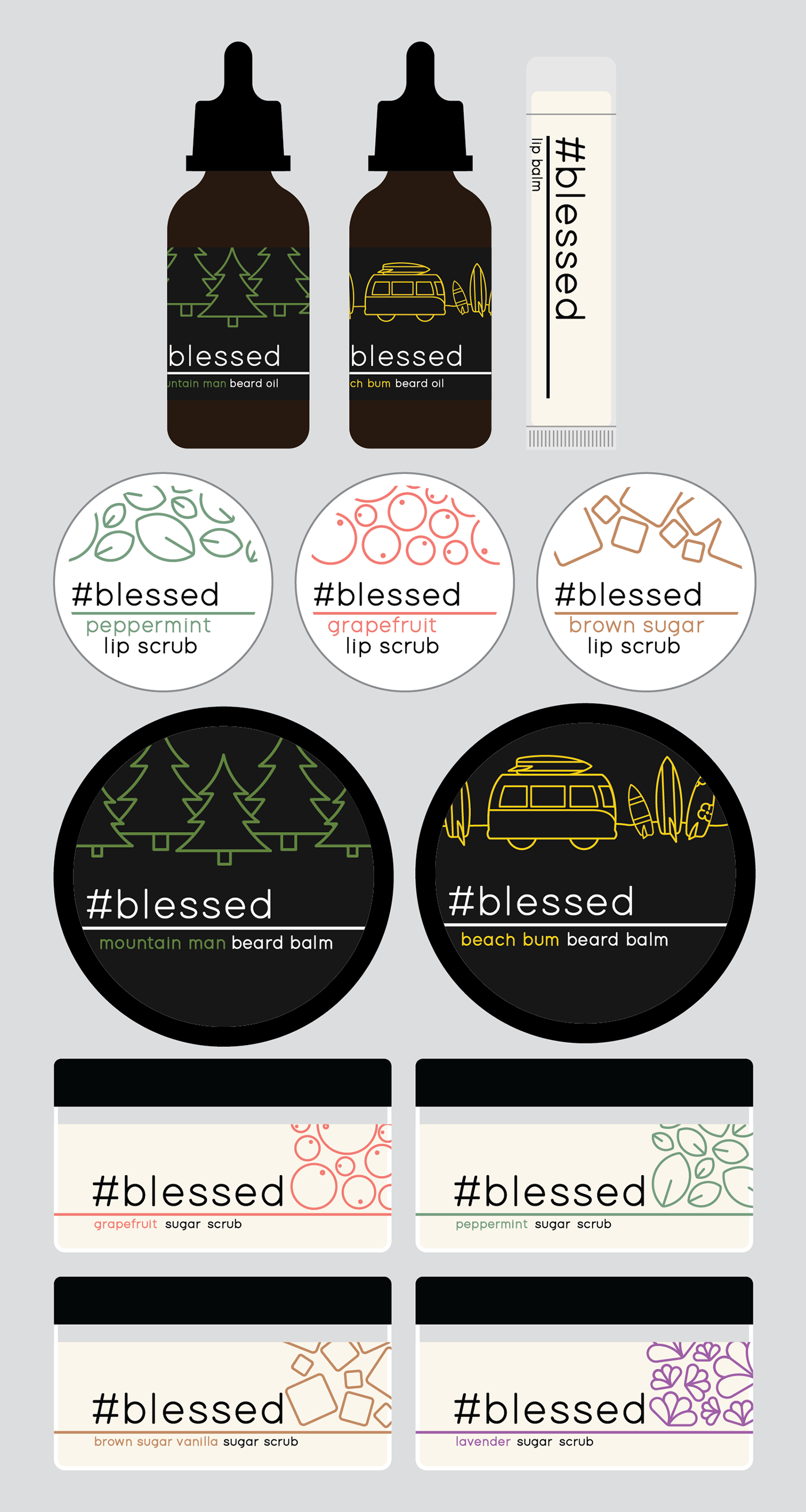 3D cosmetics jar labels