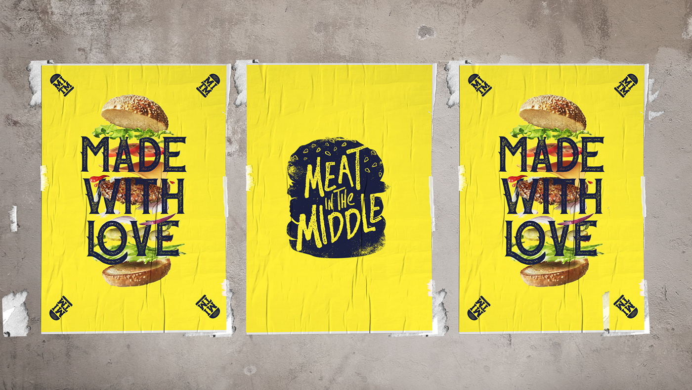 branding  burger Food  graphic design  logo meat scotland typography  