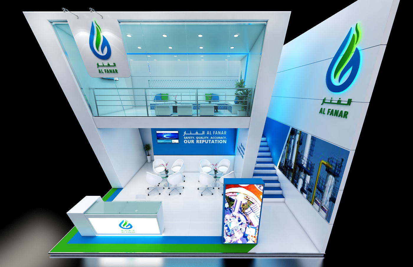 Al Fanar ADIPEC Exhibition  Abu Dhabi Stand Εκθεσιακό περιπτερο   σχεδιασμός